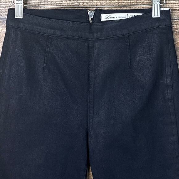 Lovers + Friends Denim Jesse High Rise Skinny Jeans Black SZ 30 - Picture 2 of 12